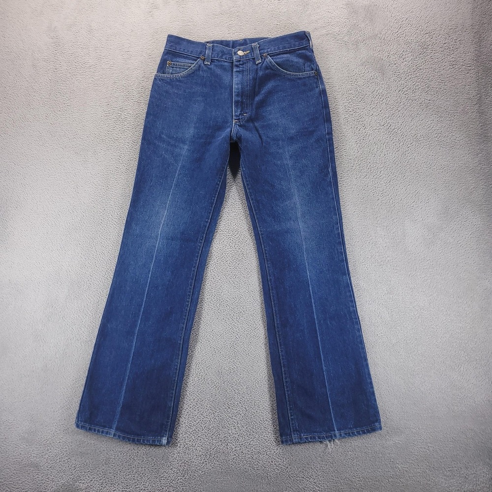 VTG Lee Jeans Mens 31x30 Blue Made in USA Union 70s‎ Talon Zipper
